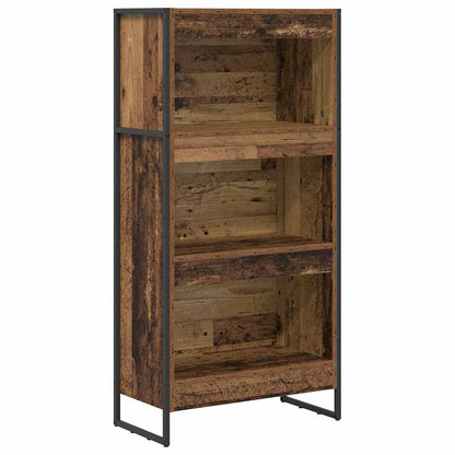 vidaXL Book Cabinet Old Wood 60 x 30 x 121 cm Engineered Wood