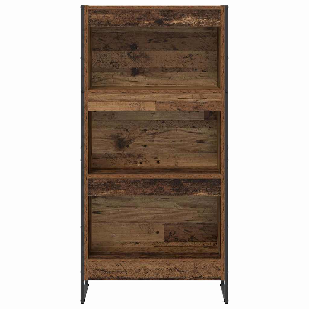 vidaXL Book Cabinet Old Wood 60 x 30 x 121 cm Engineered Wood
