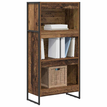 vidaXL Book Cabinet Old Wood 60 x 30 x 121 cm Engineered Wood