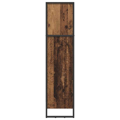 vidaXL Book Cabinet Old Wood 60 x 30 x 121 cm Engineered Wood