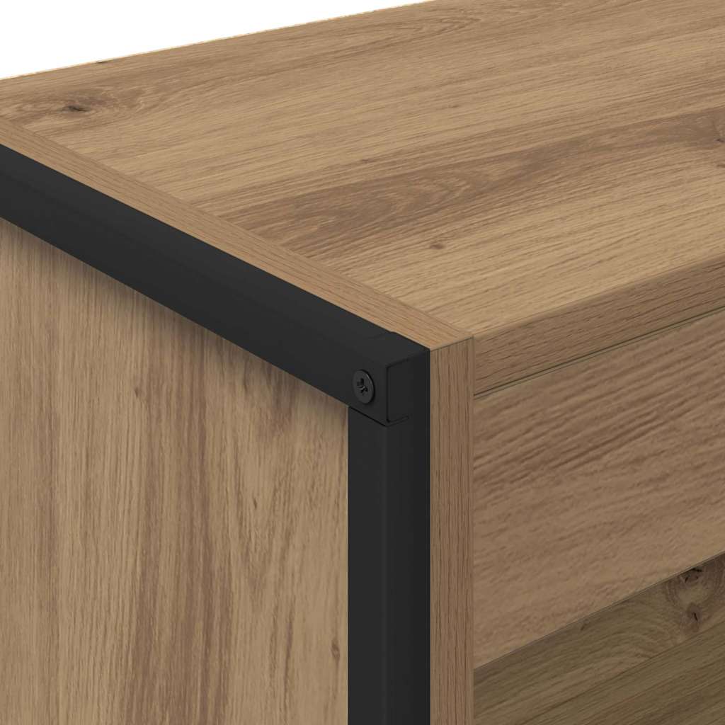 vidaXL Book Cabinet 60 x 30 x 121 cm Engineered Wood Artisian Oak