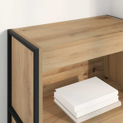 vidaXL Book Cabinet 60 x 30 x 121 cm Engineered Wood Artisian Oak