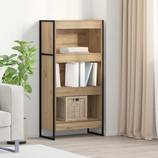 vidaXL Book Cabinet 60 x 30 x 121 cm Engineered Wood Artisian Oak