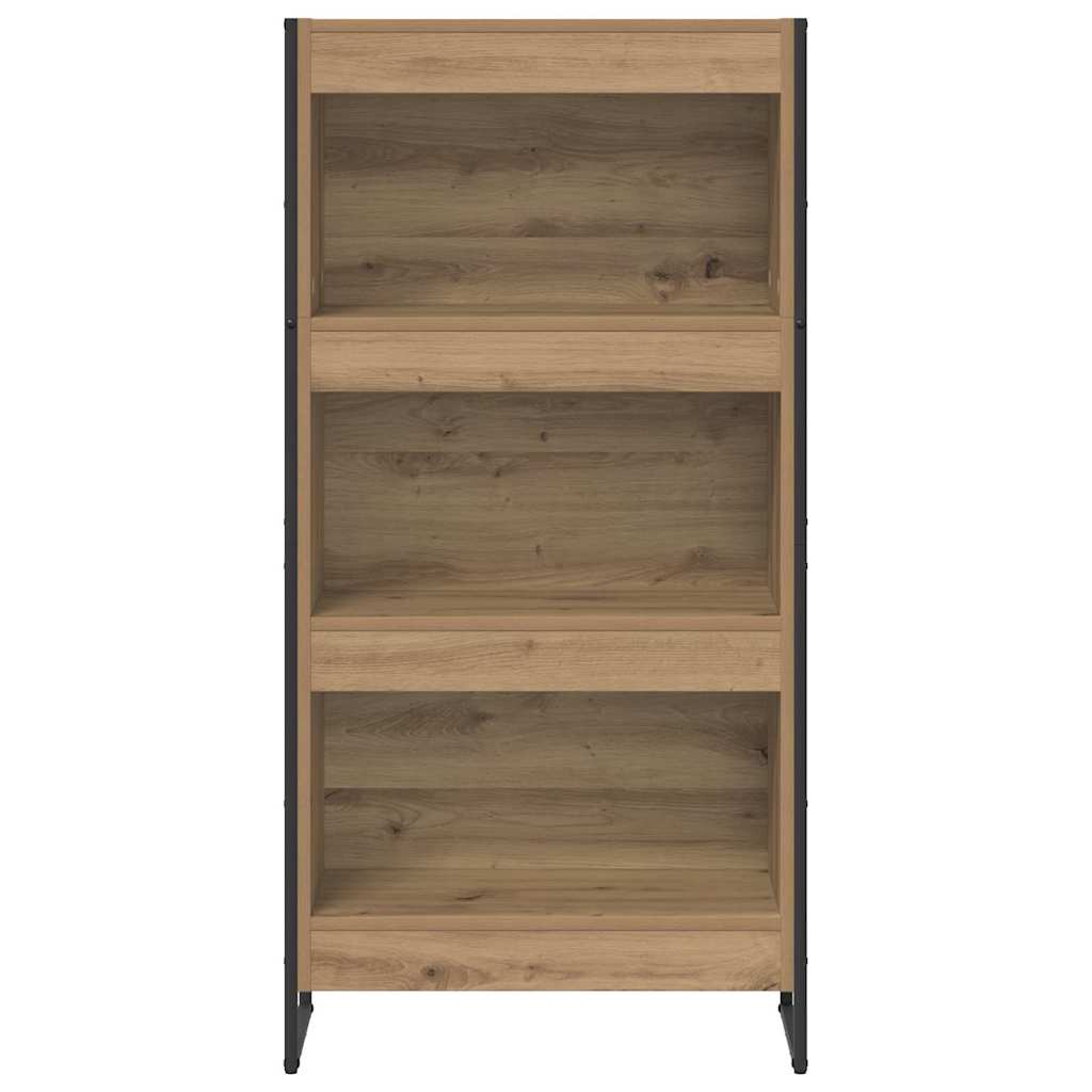 vidaXL Book Cabinet 60 x 30 x 121 cm Engineered Wood Artisian Oak