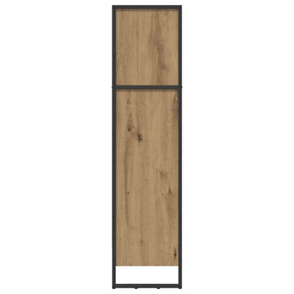 vidaXL Book Cabinet 60 x 30 x 121 cm Engineered Wood Artisian Oak