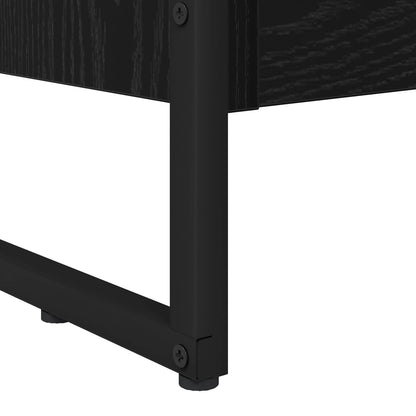 vidaXL Book Cabinet 60 x 30 x 155 cm Engineered Wood Black Oak