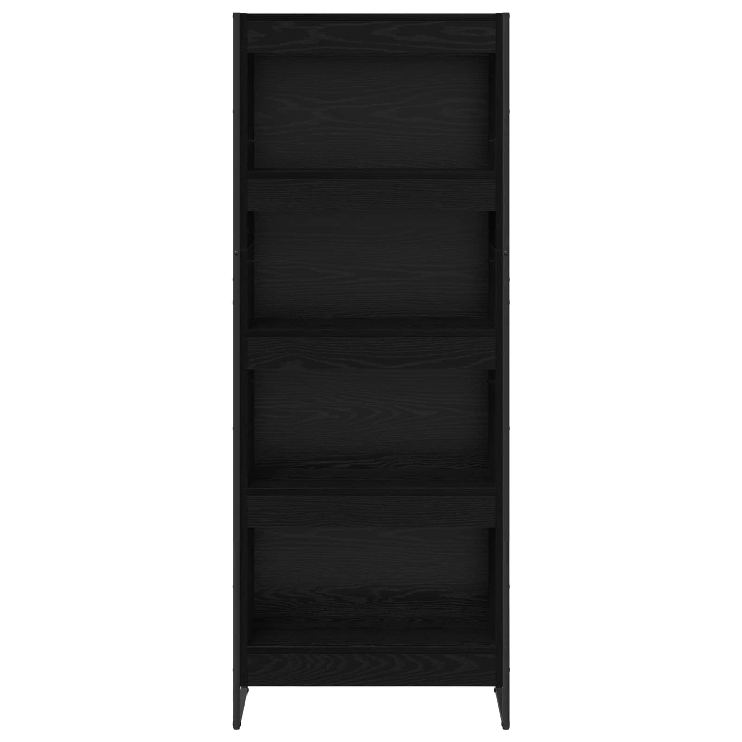 vidaXL Book Cabinet 60 x 30 x 155 cm Engineered Wood Black Oak