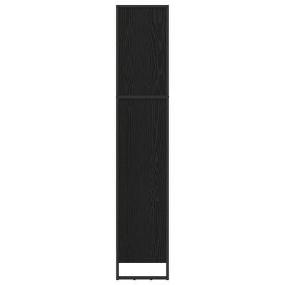 vidaXL Book Cabinet 60 x 30 x 155 cm Engineered Wood Black Oak