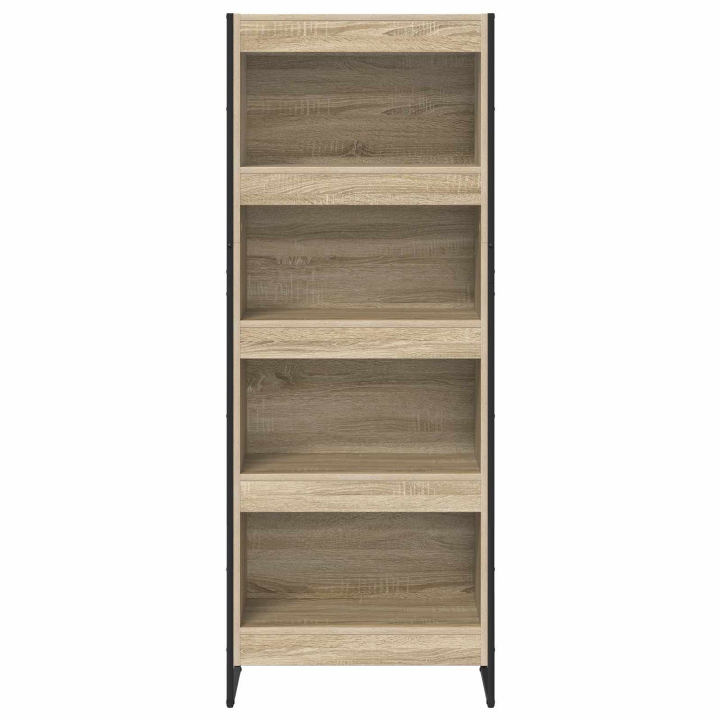 vidaXL Book Cabinet Sonoma 60 x 30 x 155 cm Engineered Wood