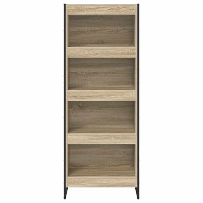 vidaXL Book Cabinet Sonoma 60 x 30 x 155 cm Engineered Wood