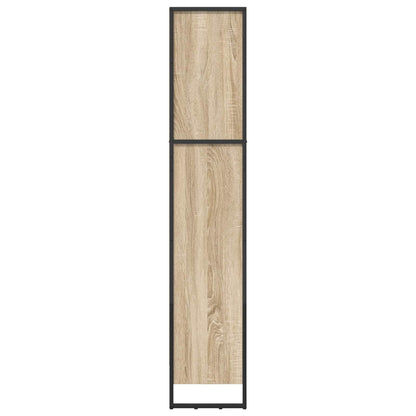 vidaXL Book Cabinet Sonoma 60 x 30 x 155 cm Engineered Wood