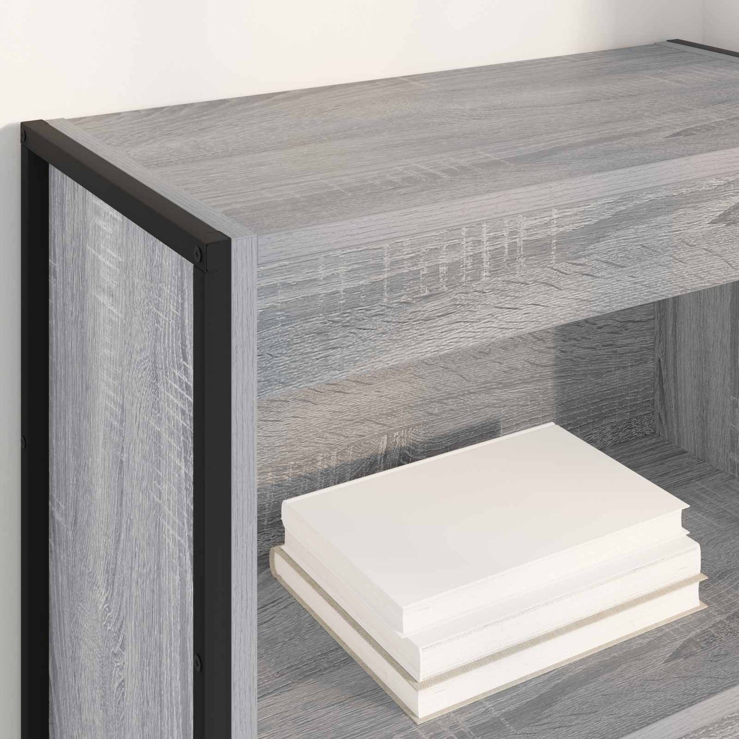 vidaXL Book Cabinet 60 x 30 x 155 cm Engineered Wood Grey Sonoma