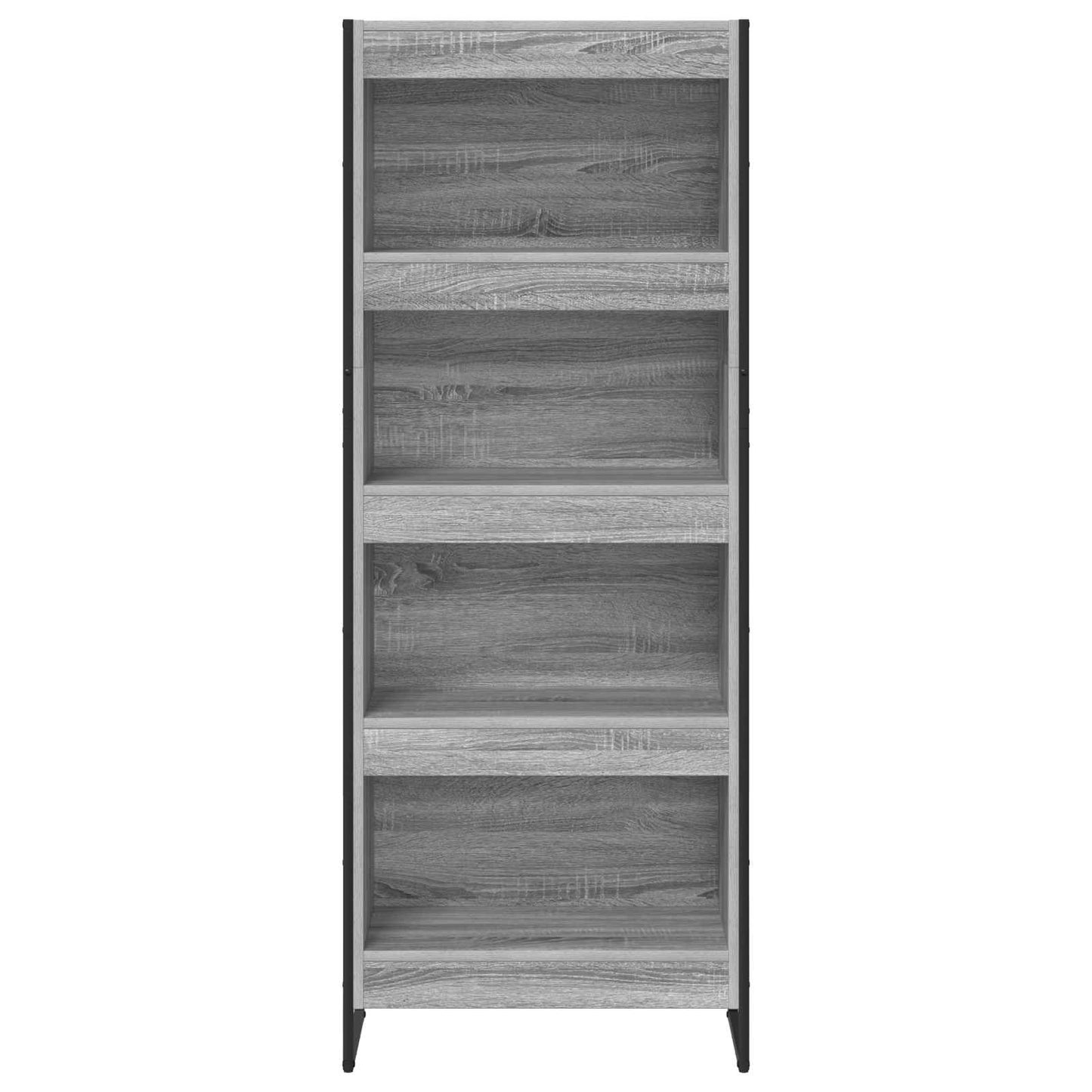 vidaXL Book Cabinet 60 x 30 x 155 cm Engineered Wood Grey Sonoma