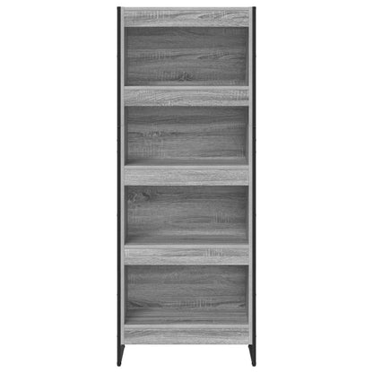 vidaXL Book Cabinet 60 x 30 x 155 cm Engineered Wood Grey Sonoma