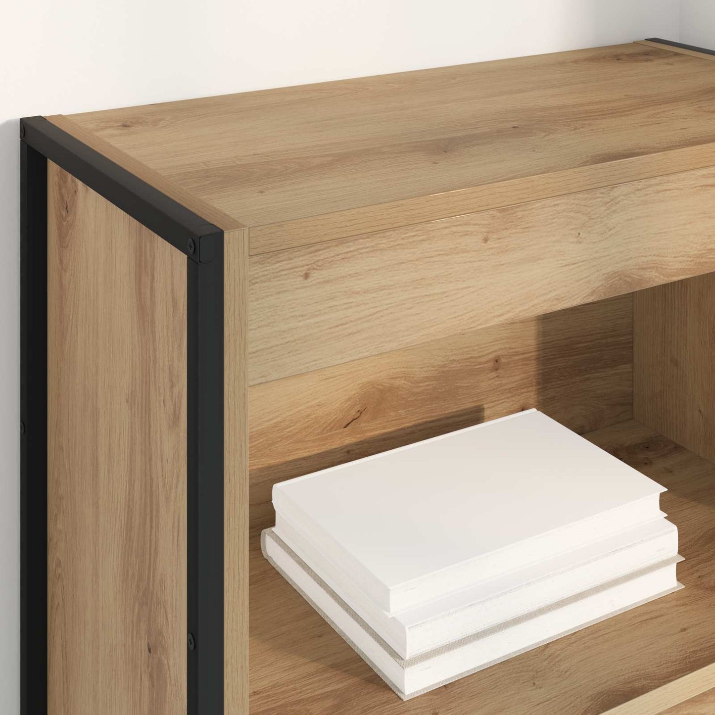 vidaXL Book Cabinet 60 x 30 x 155 cm Engineered Wood Artisian Oak