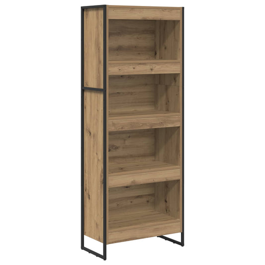vidaXL Book Cabinet 60 x 30 x 155 cm Engineered Wood Artisian Oak