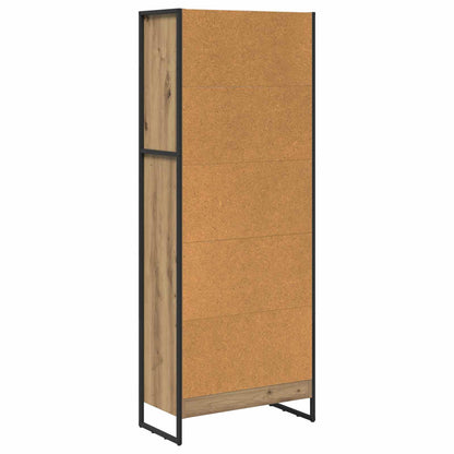 vidaXL Book Cabinet 60 x 30 x 155 cm Engineered Wood Artisian Oak