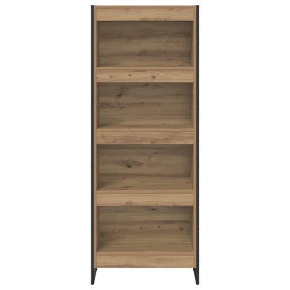 vidaXL Book Cabinet 60 x 30 x 155 cm Engineered Wood Artisian Oak