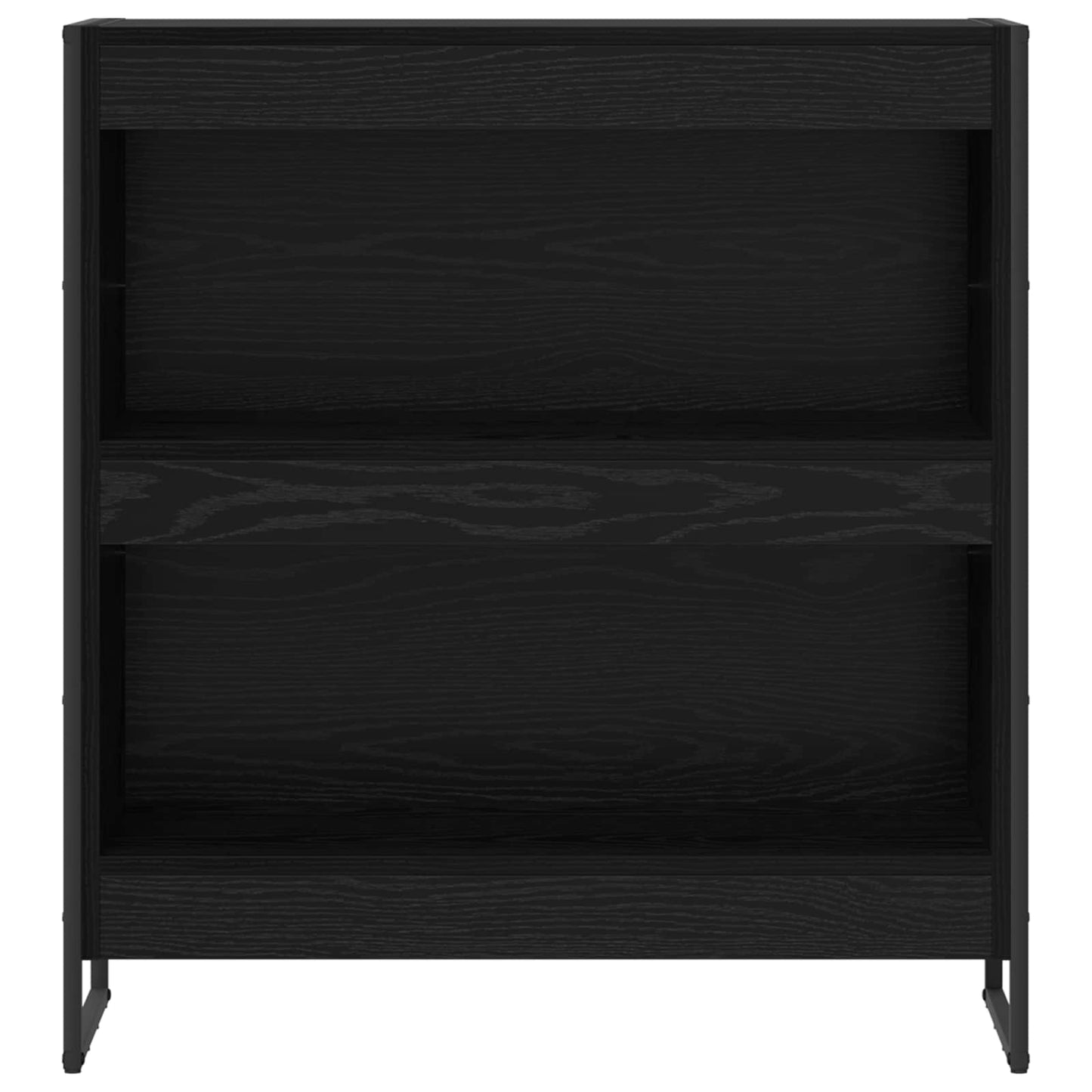 vidaXL Book Cabinet 80 x 30 x 86.5 cm Engineered Wood Black Oak