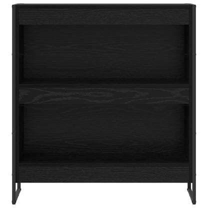 vidaXL Book Cabinet 80 x 30 x 86.5 cm Engineered Wood Black Oak