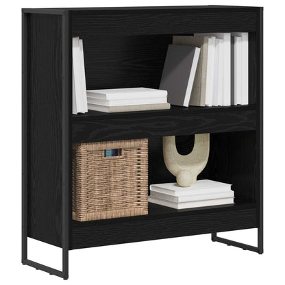 vidaXL Book Cabinet 80 x 30 x 86.5 cm Engineered Wood Black Oak