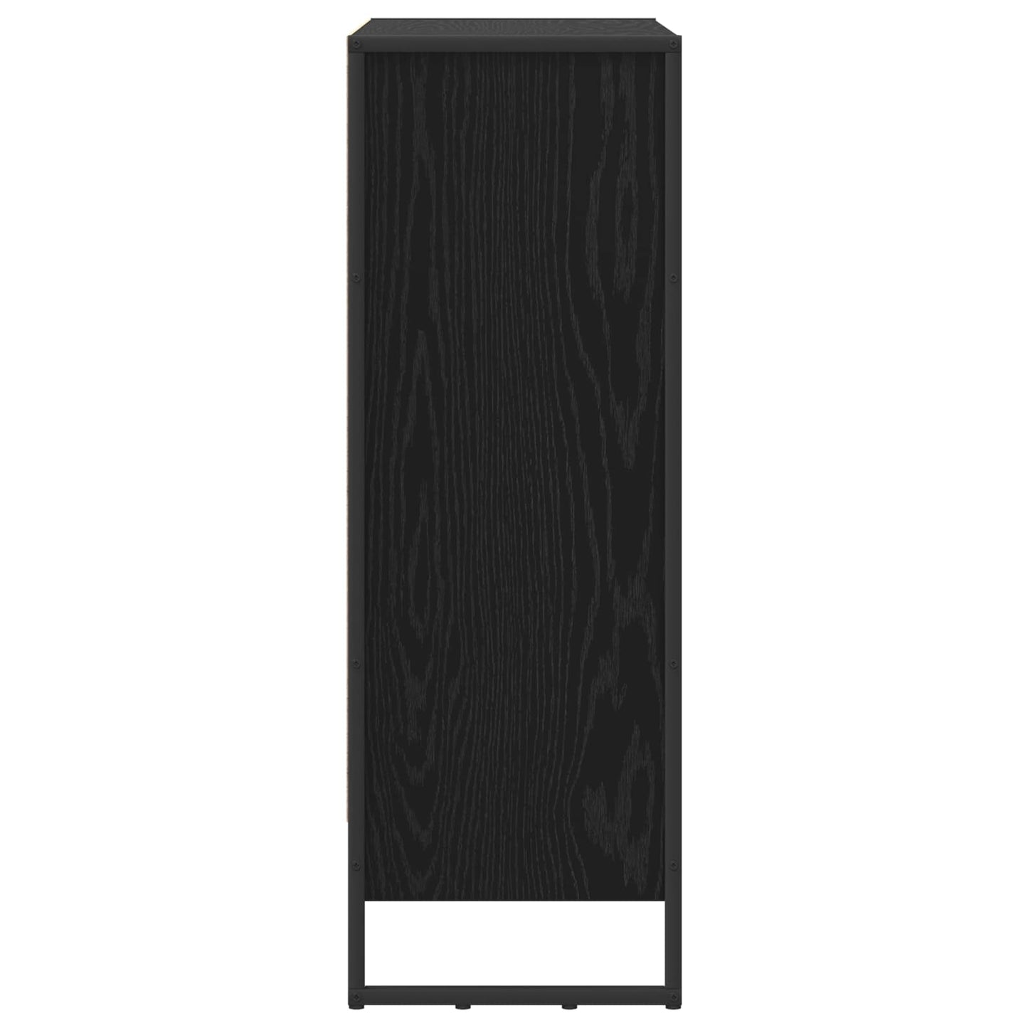vidaXL Book Cabinet 80 x 30 x 86.5 cm Engineered Wood Black Oak