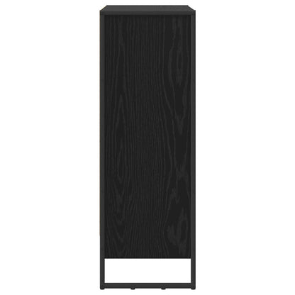 vidaXL Book Cabinet 80 x 30 x 86.5 cm Engineered Wood Black Oak
