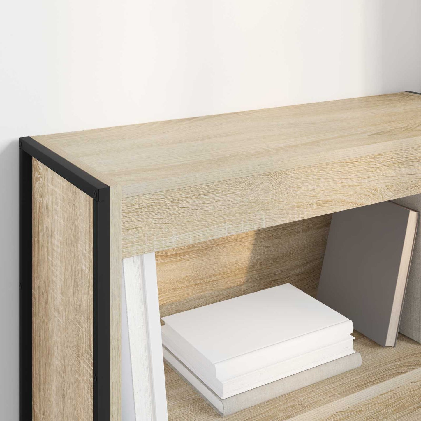 vidaXL Book Cabinet Sonoma 80 x 30 x 86.5 cm Engineered Wood