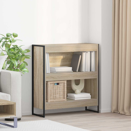 vidaXL Book Cabinet 80 x 30 x 86.5 cm Engineered Wood Sonoma