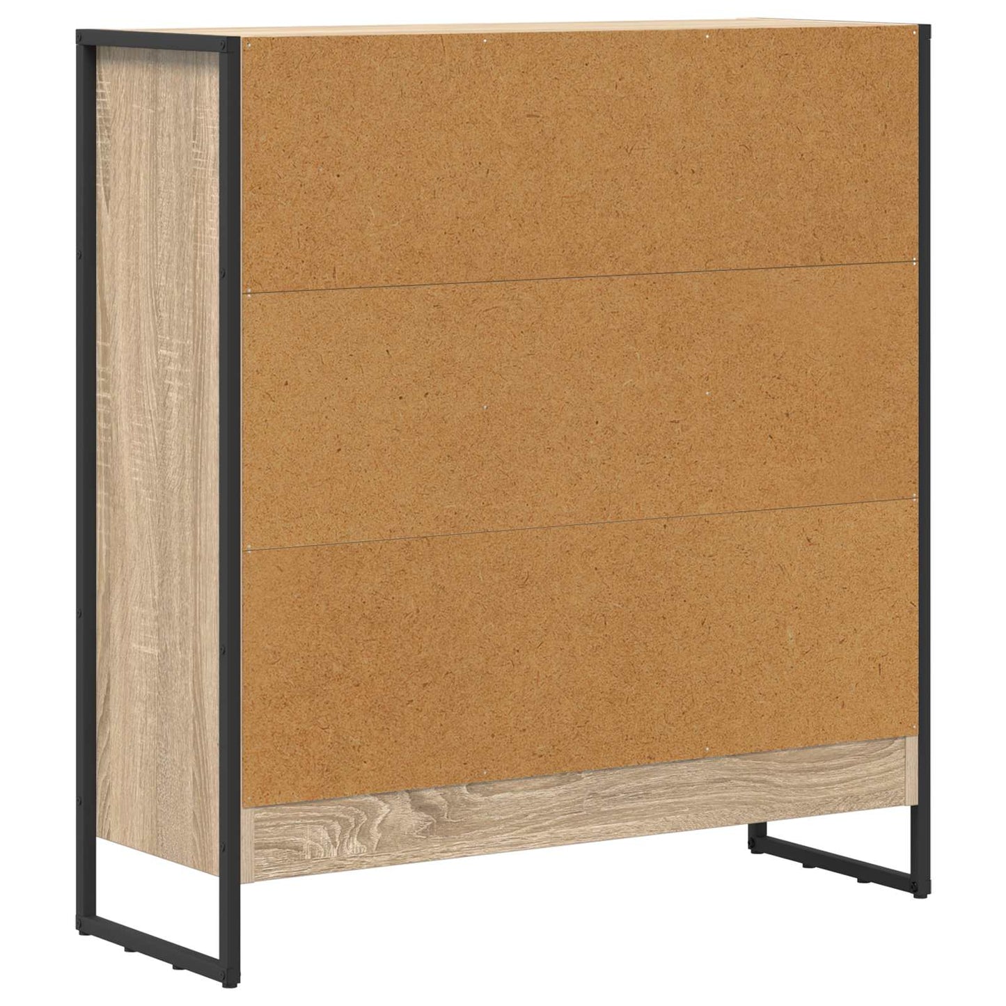 vidaXL Book Cabinet Sonoma 80 x 30 x 86.5 cm Engineered Wood