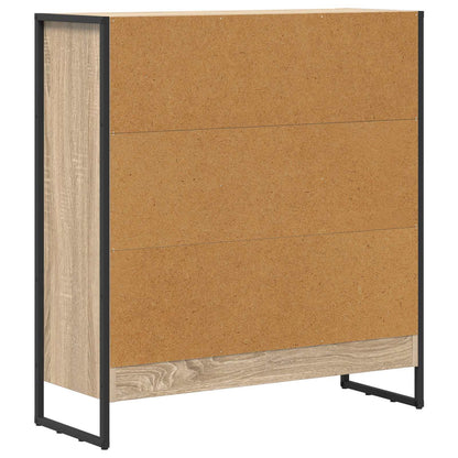 vidaXL Book Cabinet Sonoma 80 x 30 x 86.5 cm Engineered Wood