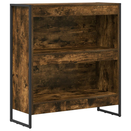 vidaXL Book Cabinet 80 x 30 x 86.5 cm Engineered Wood Smoke Oak