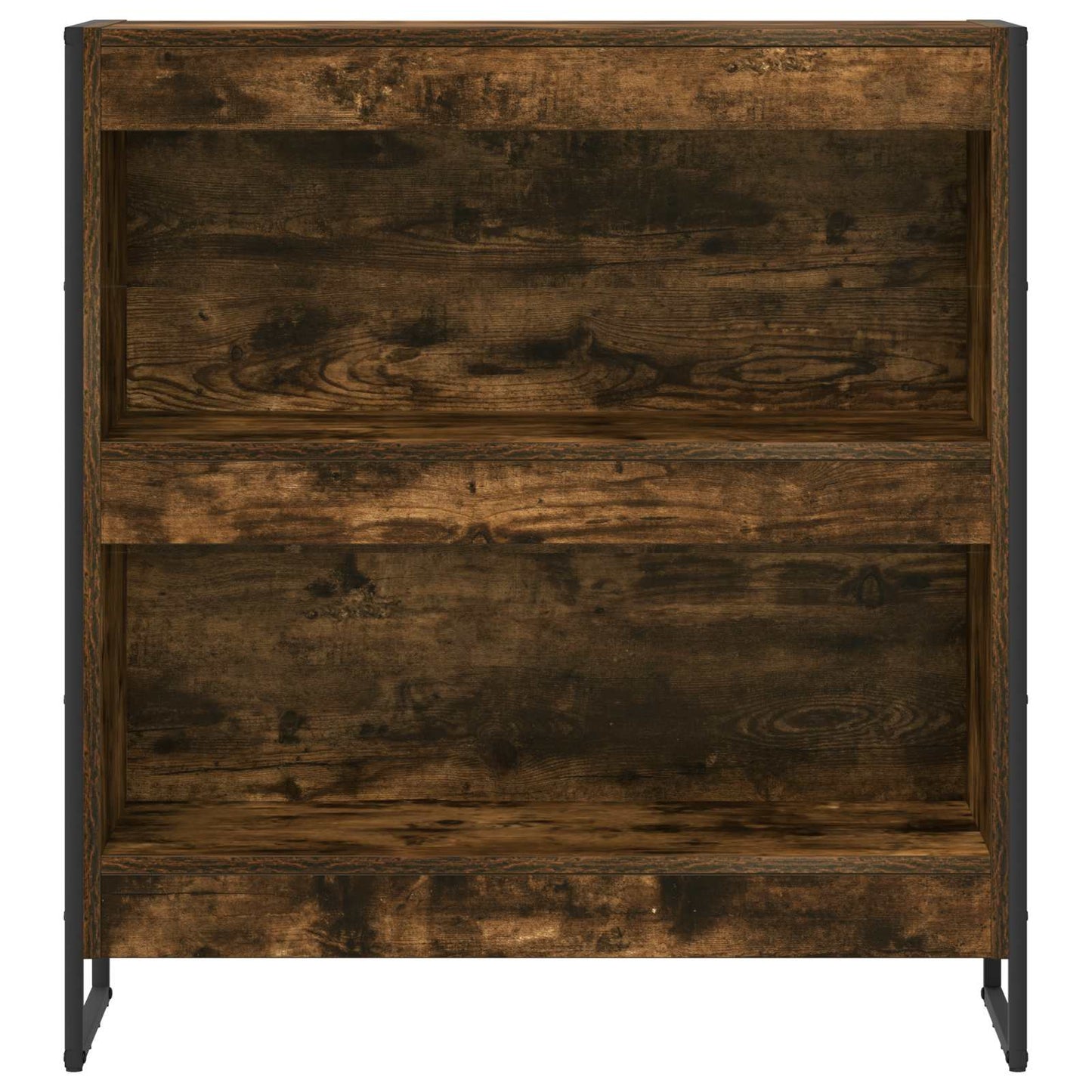 vidaXL Book Cabinet Smoke Oak 80 x 30 x 86.5 cm Engineered Wood