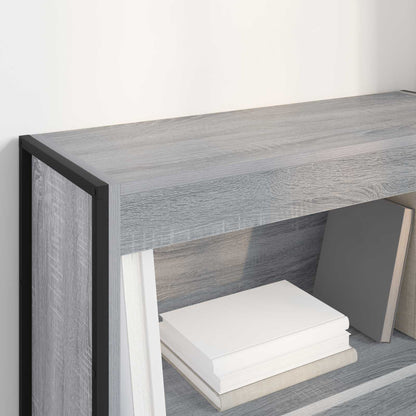 vidaXL Book Cabinet 80 x 30 x 86.5 cm Engineered Wood Grey Sonoma