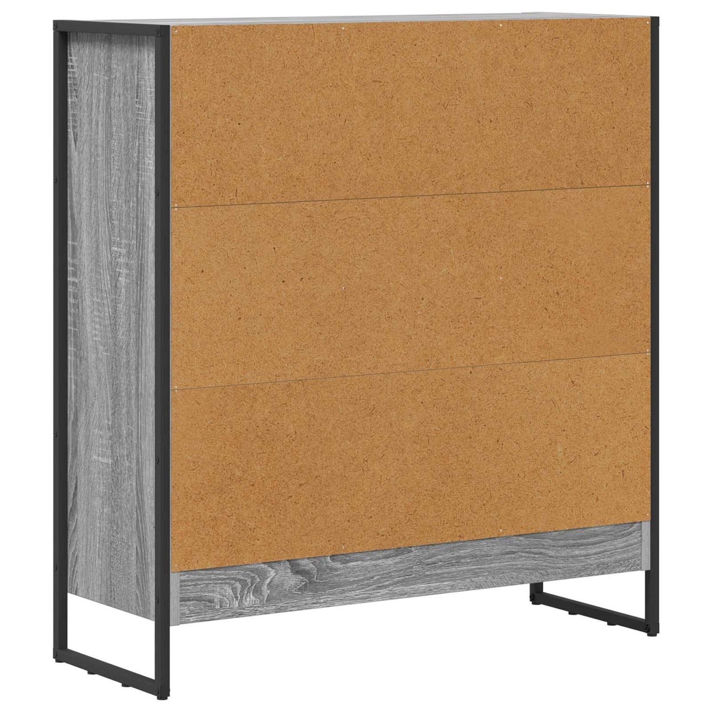 vidaXL Book Cabinet 80 x 30 x 86.5 cm Engineered Wood Grey Sonoma