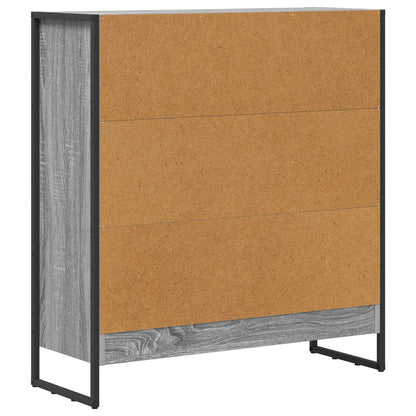 vidaXL Book Cabinet 80 x 30 x 86.5 cm Engineered Wood Grey Sonoma