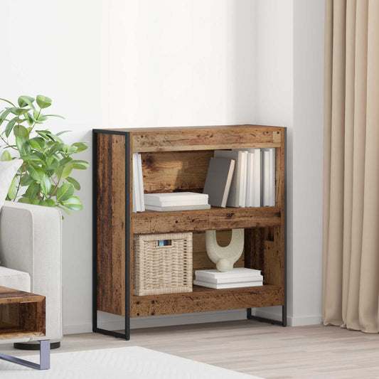 vidaXL Book Cabinet 80 x 30 x 86.5 cm Engineered Wood Old Wood