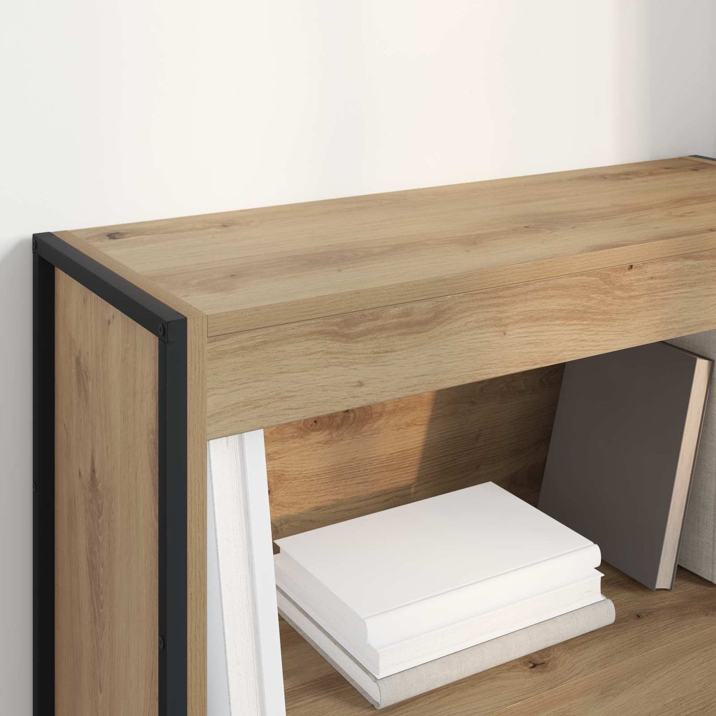 vidaXL Book Cabinet 80 x 30 x 86.5 cm Engineered Wood Artisian Oak