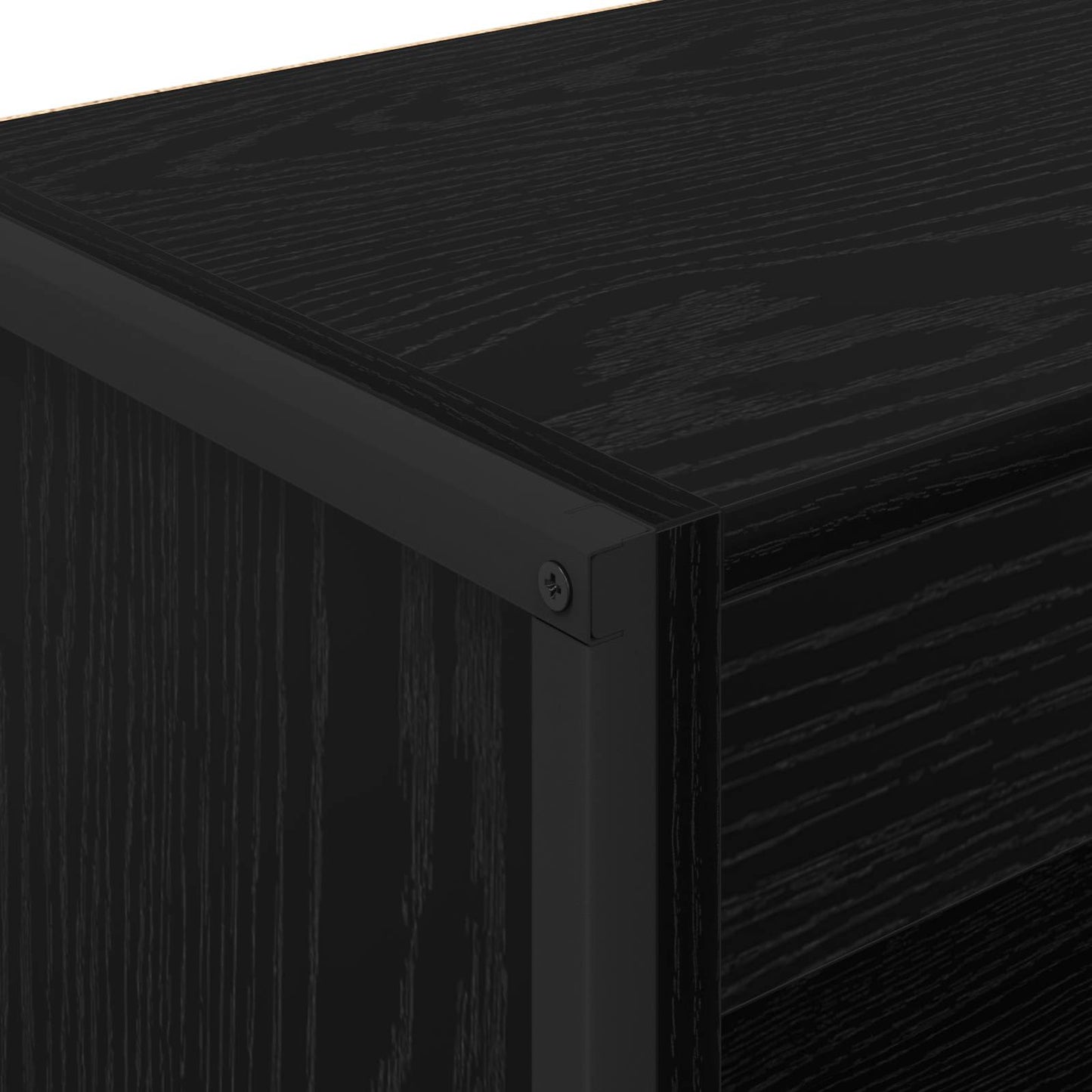vidaXL Book Cabinet 80 x 30 x 121 cm Engineered Wood Black Oak