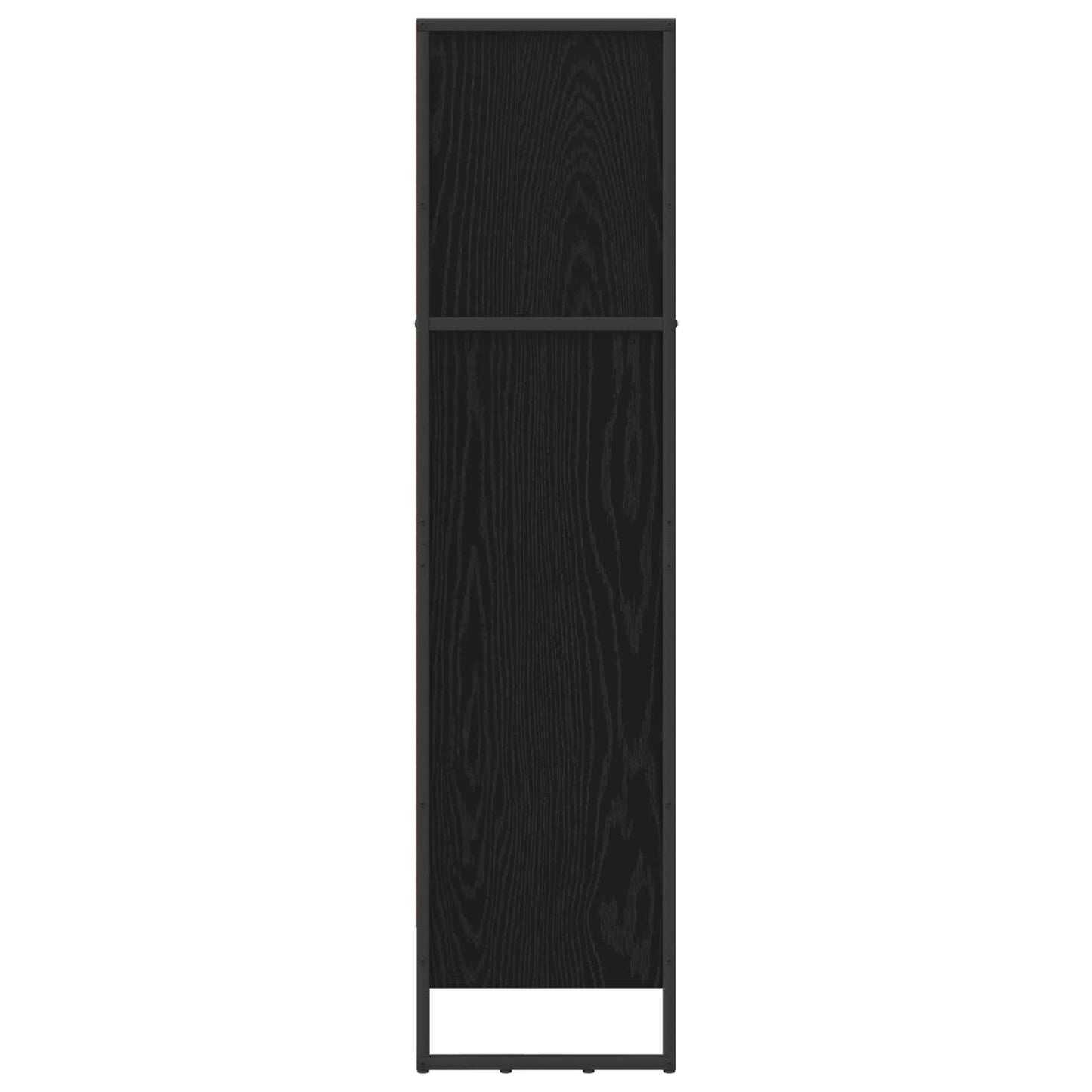 vidaXL Book Cabinet 80 x 30 x 121 cm Engineered Wood Black Oak