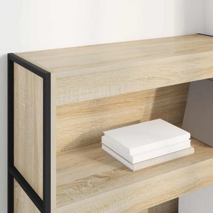 vidaXL Book Cabinet Sonoma 80 x 30 x 121 cm Engineered Wood