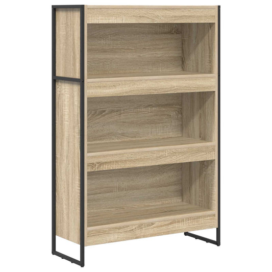vidaXL Book Cabinet 80 x 30 x 121 cm Engineered Wood Sonoma