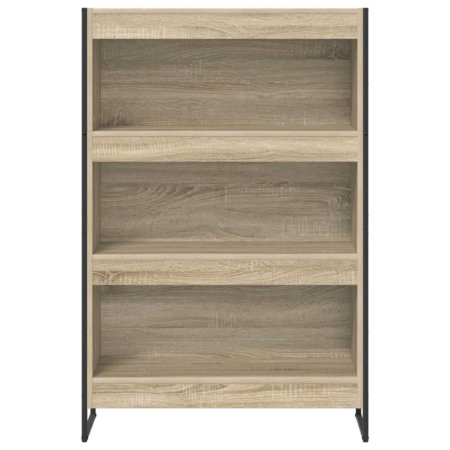 vidaXL Book Cabinet Sonoma 80 x 30 x 121 cm Engineered Wood
