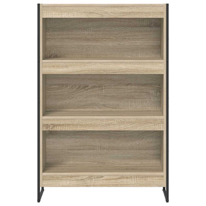 vidaXL Book Cabinet Sonoma 80 x 30 x 121 cm Engineered Wood