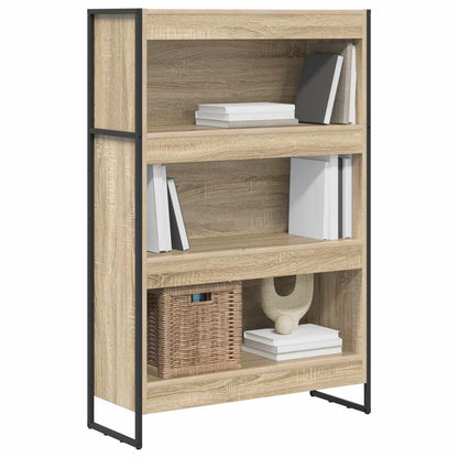 vidaXL Book Cabinet Sonoma 80 x 30 x 121 cm Engineered Wood