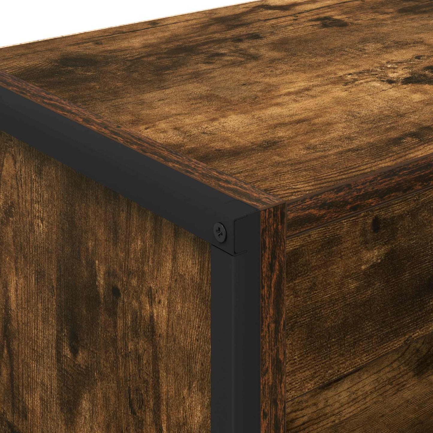 vidaXL Book Cabinet Smoke Oak 80 x 30 x 121 cm Engineered Wood