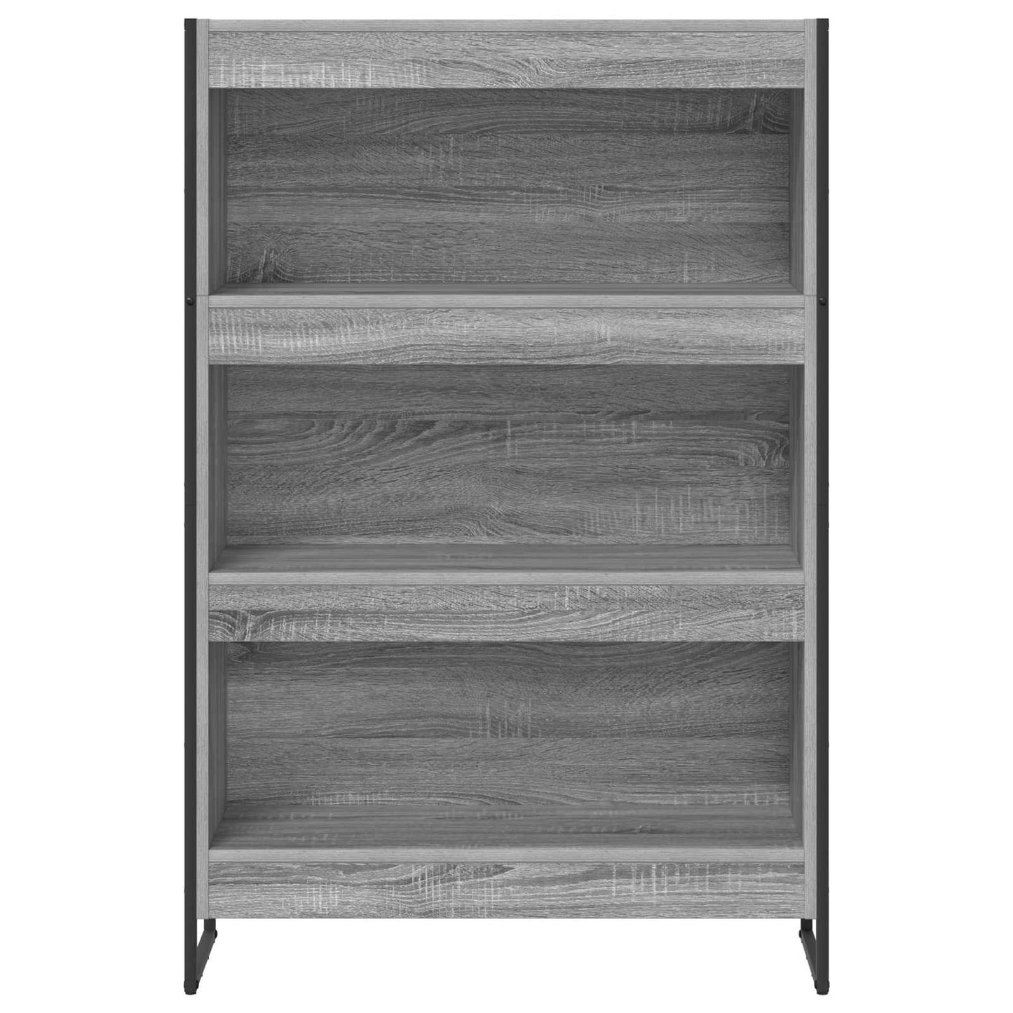 vidaXL Book Cabinet 80 x 30 x 121 cm Engineered Wood Grey Sonoma