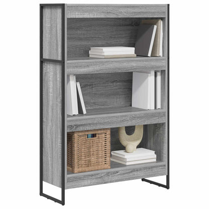 vidaXL Book Cabinet 80 x 30 x 121 cm Engineered Wood Grey Sonoma