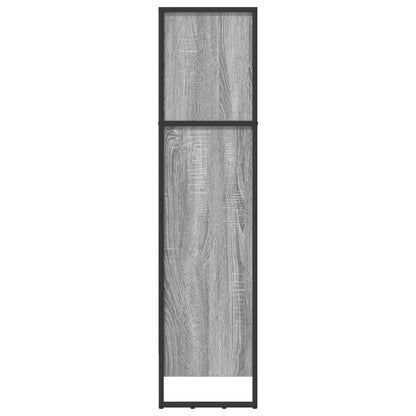 vidaXL Book Cabinet 80 x 30 x 121 cm Engineered Wood Grey Sonoma
