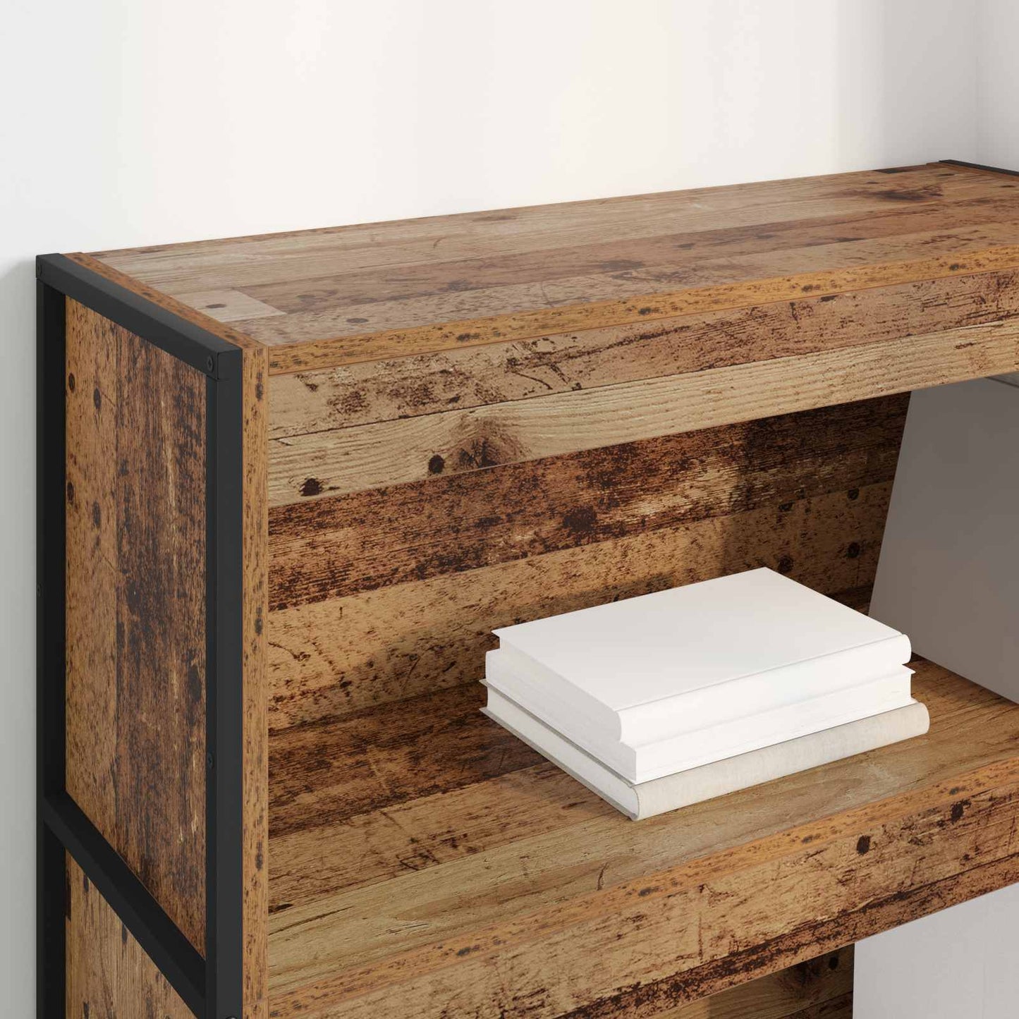 vidaXL Book Cabinet Old Wood 80 x 30 x 121 cm Engineered Wood